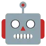 Emoji Robot Face 🤖 image - Google Noto Color Animated style