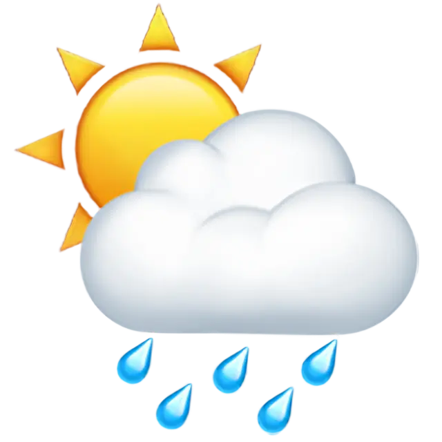 ดวงอาทิตย์สีขาวหลังเมฆกับฝน