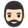 Man: Light Skin Tone, Beard Emoji 🧔🏻‍♂️ image - Google Noto Color style