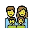 Family: Man, Woman, Girl, Boy