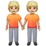 People Holding Hands: Medium-Light Skin Tone Emoji 🧑🏼‍🤝‍🧑🏼 image - Samsung style