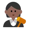 Judge: Medium-Dark Skin Tone Emoji 🧑🏾‍⚖️ image - Tossface style