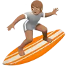 Person Surfing: Medium Skin Tone Emoji 🏄🏽 image - Apple style