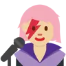 Woman Singer: Medium-Light Skin Tone Emoji 👩🏼‍🎤 image - Twitter / X (Twemoji) style