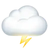 เมฆกับสายฟ้า Emoji 🌩 image - Apple style