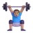 Man Lifting Weights: Medium Skin Tone