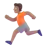 Person Running: Medium Skin Tone