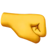 Poing droit Emoji 🤜 image - Apple style