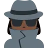 Woman Detective: Dark Skin Tone Emoji 🕵🏿‍♀️ image - Twitter / X (Twemoji) style