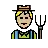 Man Farmer: Medium-Light Skin Tone