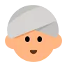 Woman Wearing Turban: Medium-Light Skin Tone Emoji 👳🏼‍♀️ image - Tossface style