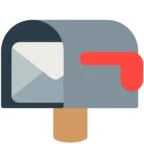 Open Mailbox With Lowered Flag