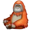 ลิงอุรังอุตัง Emoji 🦧 image - WhatsApp style