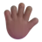 Hand With Fingers Splayed: Medium-Dark Skin Tone