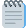 Emoji Blocco note a spirale 🗒 image - Twitter / X (Twemoji) style
