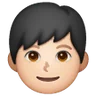 Boy: Light Skin Tone Emoji 👦🏻 image - Samsung style