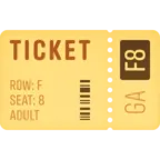 Ticket Emoji 🎫 image - Facebook Meta style