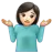 Person Shrugging: Light Skin Tone