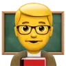 Man Teacher Emoji 👨‍🏫 image - Apple style