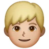 Boy: Medium-Light Skin Tone Emoji 👦🏼 image - Samsung style