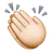 Clapping Hands: Light Skin Tone