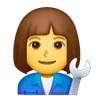 Woman Mechanic Emoji 👩‍🔧 image - Samsung style