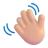 Waving Hand: Medium-Light Skin Tone