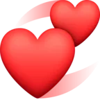 Drehende Herzen Emoji 💞 image - Facebook Meta style