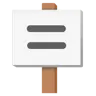 Emoji cartellone 🪧 image - Google Noto Color style