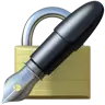 Mit Tintenstift sperren Emoji 🔏 image - Apple style