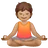 Person In Lotus Position: Medium Skin Tone