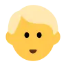 Man: Blond Hair Emoji 👱‍♂️ image - Tossface style