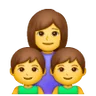 Family: Woman, Boy, Boy Emoji 👩‍👦‍👦 image - Samsung style