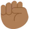 Raised Fist: Medium-Dark Skin Tone Emoji ✊🏾 image - Twitter / X (Twemoji) style