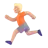 Person Running: Medium-Light Skin Tone
