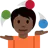 Person Juggling: Dark Skin Tone