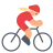 Woman Biking: Medium-Light Skin Tone