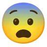 Straszna Twarz Emoji 😨 image - Google Noto Color style