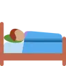 Person In Bed: Medium Skin Tone Emoji 🛌🏽 image - Twitter / X (Twemoji) style