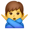 Man Gesturing No Emoji 🙅‍♂️ image - Samsung style