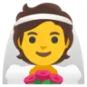 Эмодзи Невеста с вуалью 👰 image - Google Noto Color style