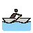 Person Rowing Boat: Dark Skin Tone