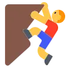 Man Climbing Emoji 🧗‍♂️ image - Tossface style