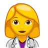 Woman Health Worker Emoji 👩‍⚕️ image - Telegram style