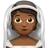 Person With Veil: Medium-Dark Skin Tone