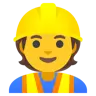 Эмодзи Строитель 👷 image - Google Noto Color style