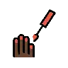 Nail Polish: Dark Skin Tone Emoji 💅🏿 image - OpenMoji style
