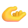 Palm Up Hand Emoji 🫴 image - Microsoft 3D Fluent style