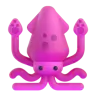 Tintenfisch Emoji 🦑 image - Microsoft 3D Fluent style