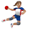 Woman Playing Handball: Medium Skin Tone Emoji 🤾🏽‍♀️ image - WhatsApp style